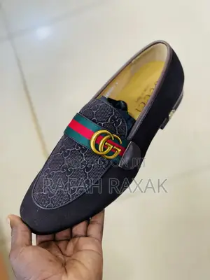Original Men’S Coffee Brown Italian Gucci Suede Loafers
