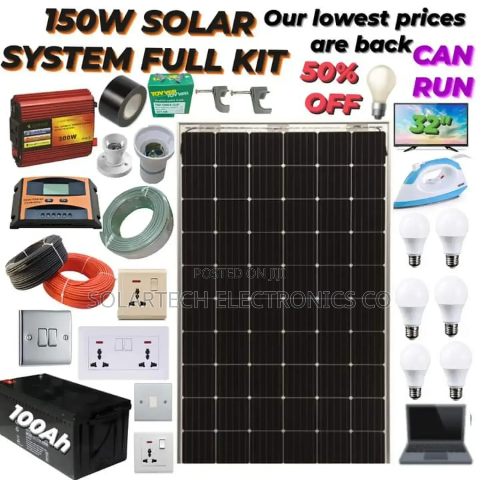 150W Solar System Full Kit NMZ
