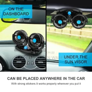 12 v or 24v Double Car Dash Board Fan