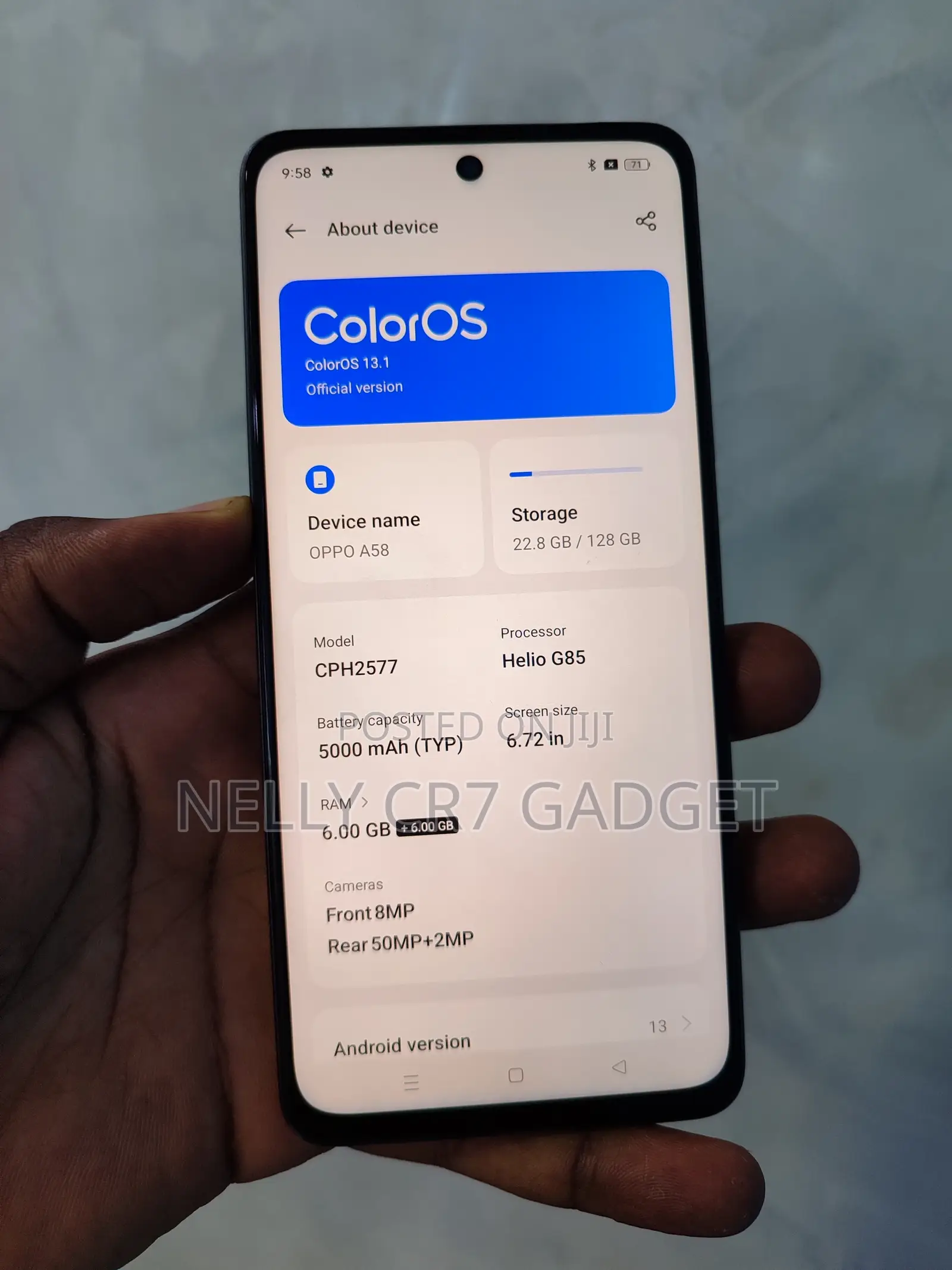 Oppo A58 128 GB Blue