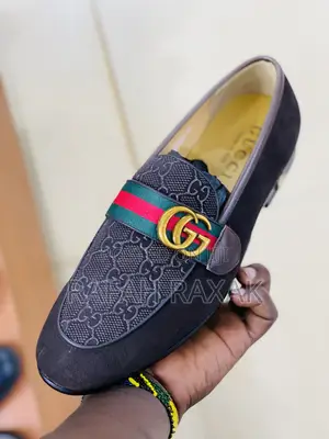 Original Men’S Leather Suede Gucci Loafers