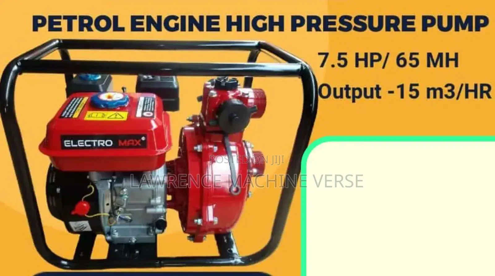 High Pressure Water Pump 7.5hp