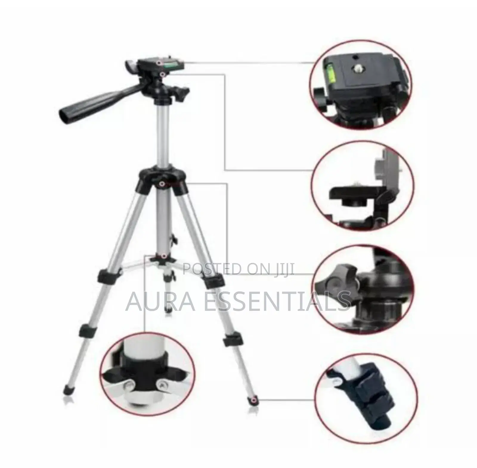 Silver 3110 Metal Tripod Stand