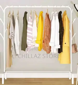Metallic Clothes Rack