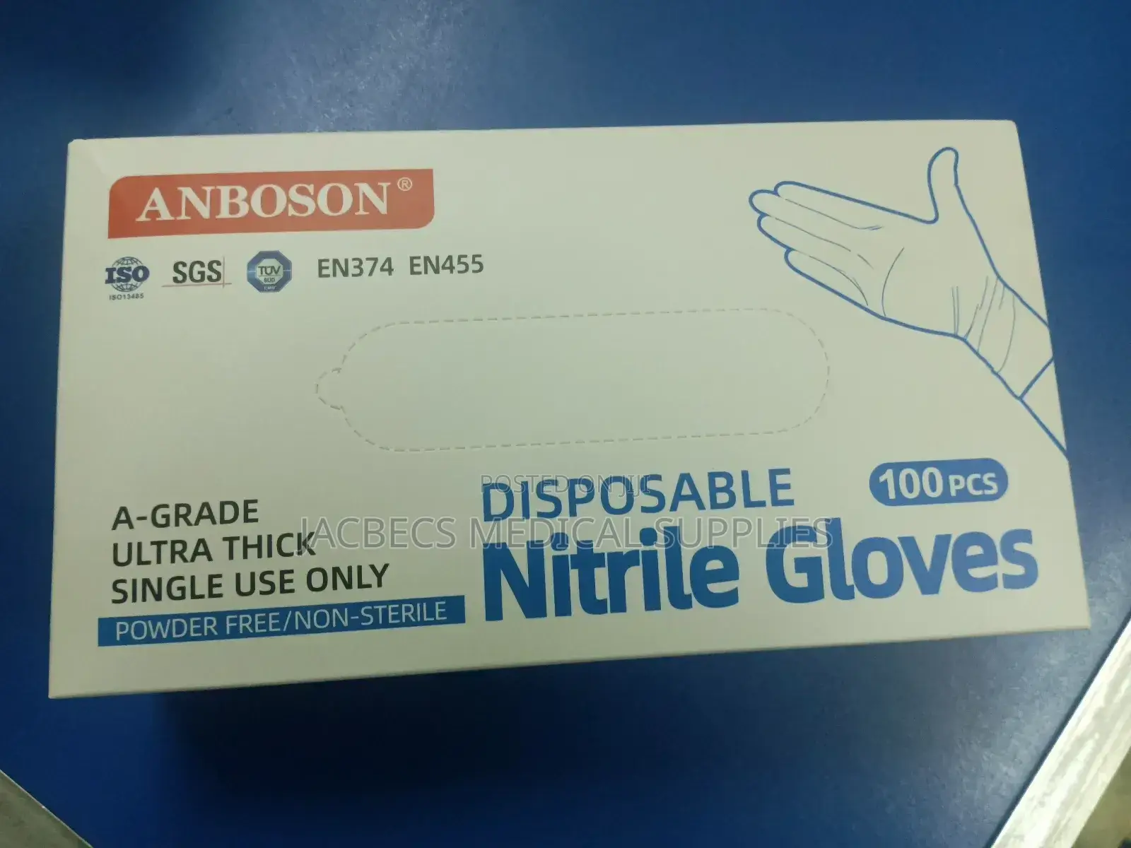 Examination Gloves Large Size Blue