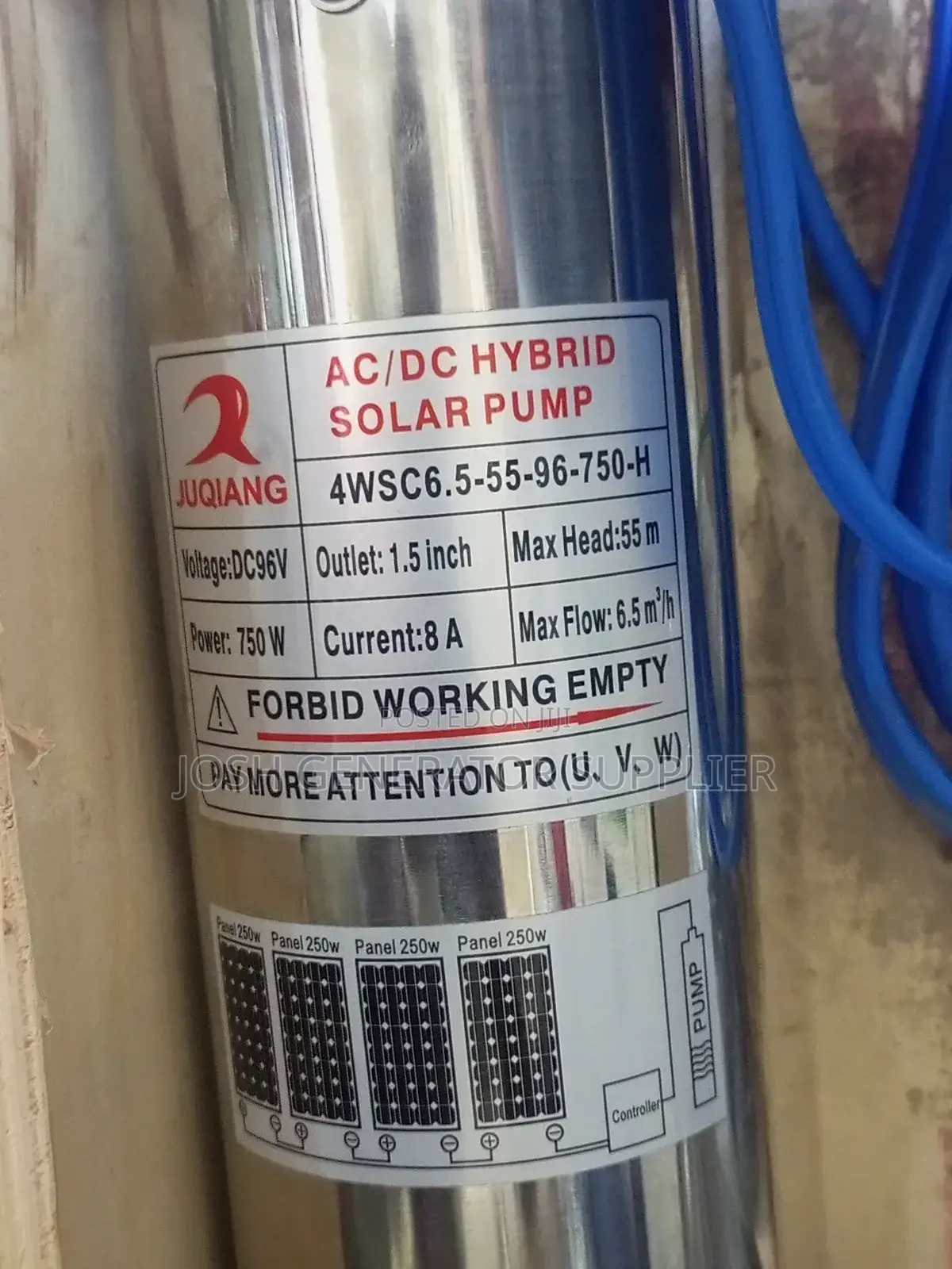 55m Head 96v AC/DC Solar Pump
