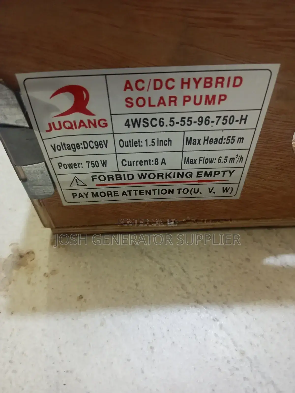 55m Head 96v AC/DC Solar Pump