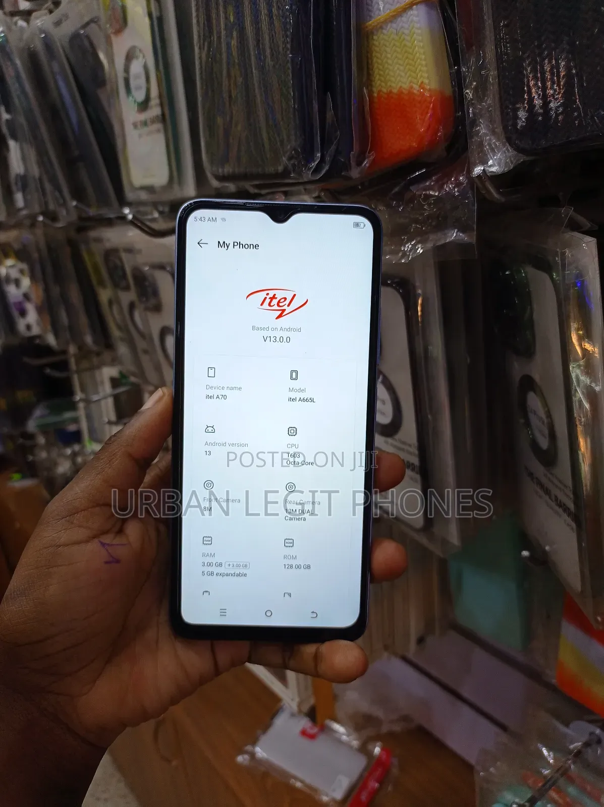 Itel A70 128 GB Blue
