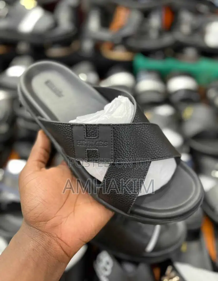 Classic Crossed Hermes Sandals in Stock