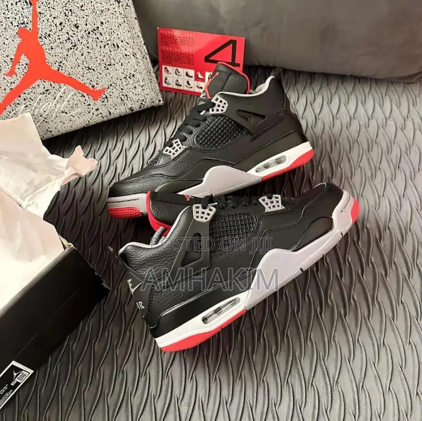 Jordan 4 Bred Reimagined in Stock