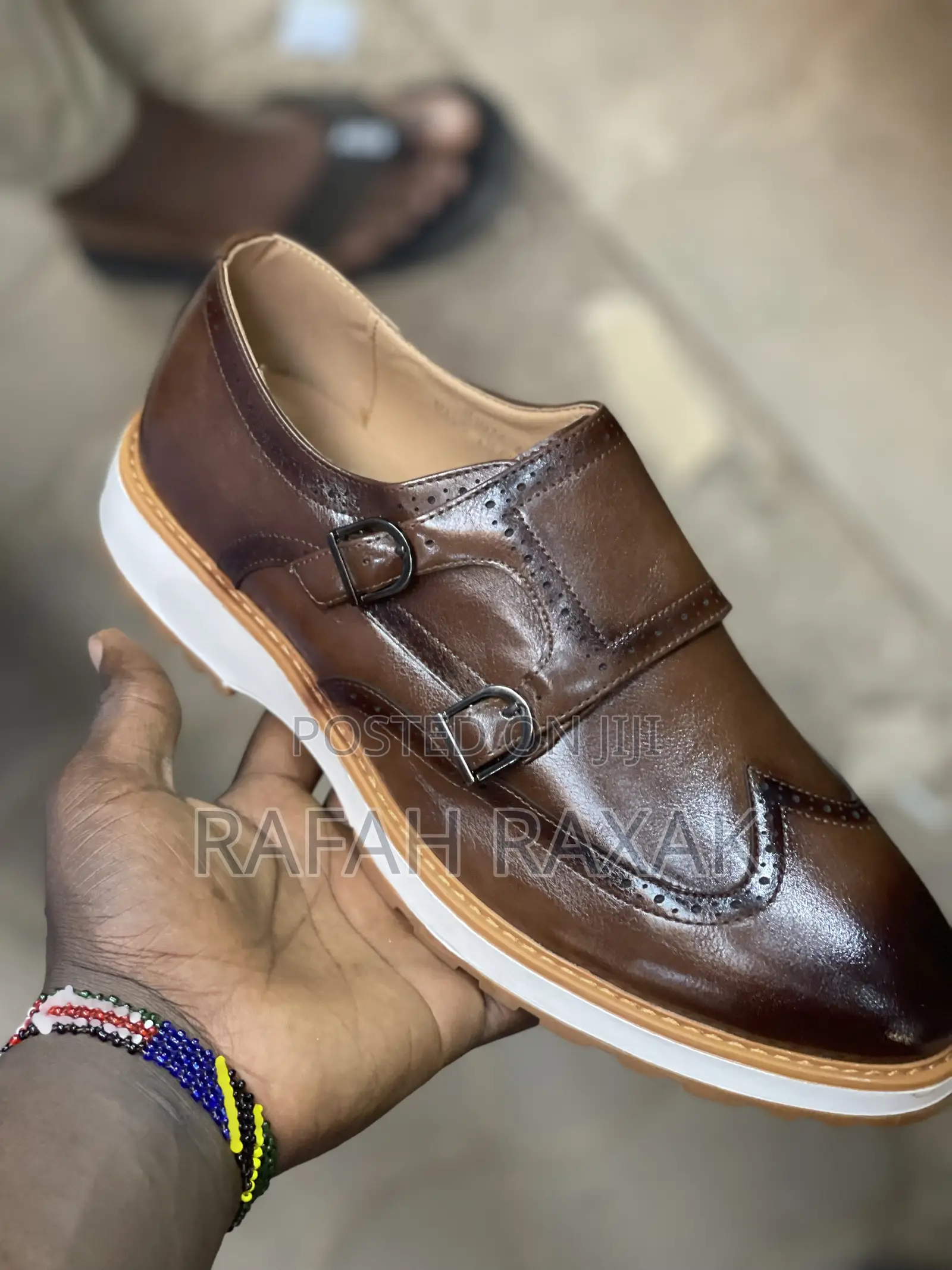 Classic Men’S Double Buckle Oxford Casual Shoes