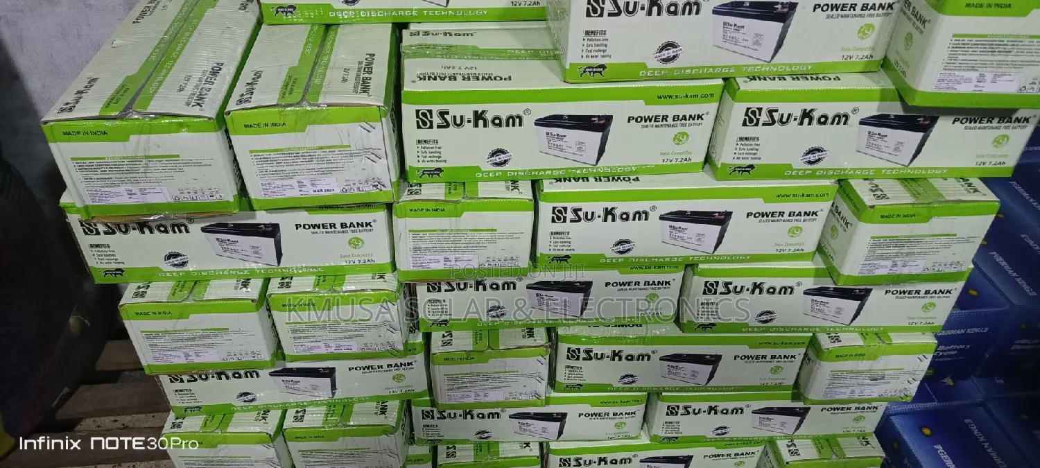 7.2ah Sukam Ups Batteries