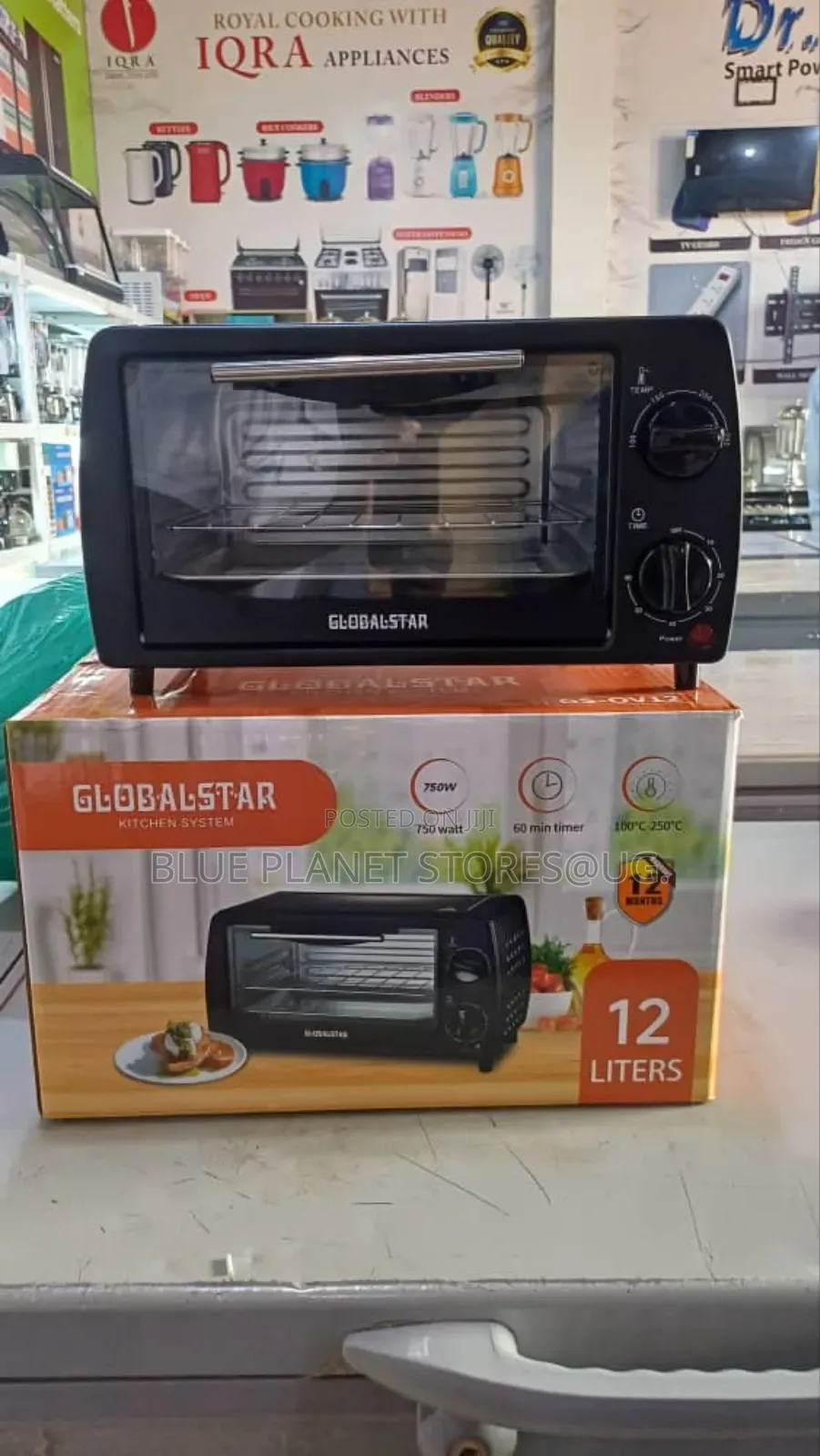 GLOBALSTAR 12litres Electric Mini Ovens \\ 750w \\ GS1201.