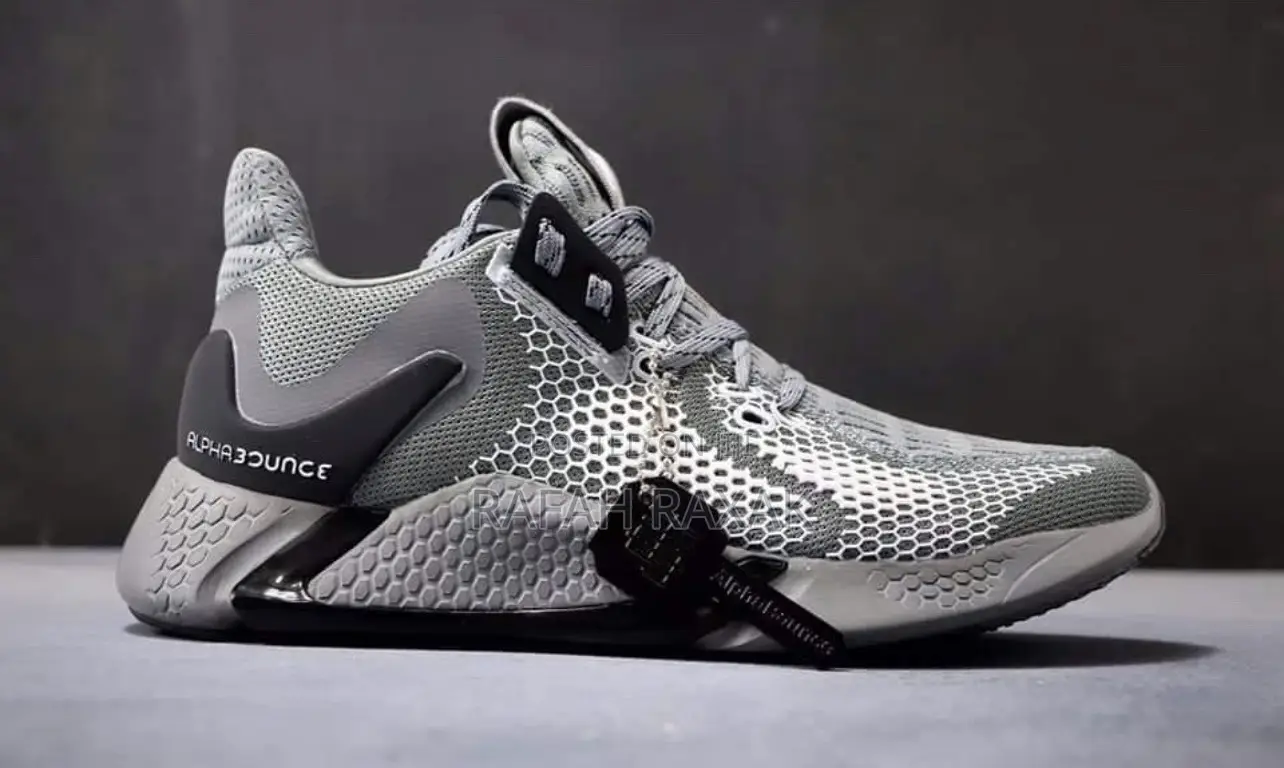 Original Grey Adidas Alpha Bounce Sneakers