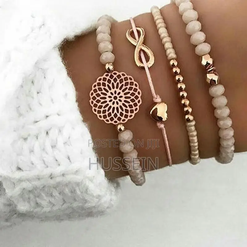 Tocona Bohemian Crystal Stone Bead Bracelet Set for Women