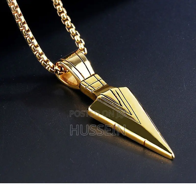 Fashion Men Triangle Arrow Necklace Indian Triangle Pendant