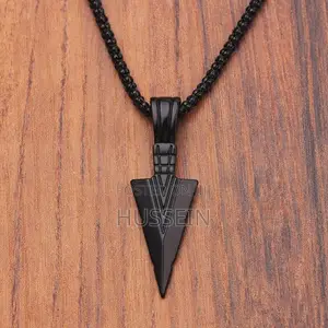 Fashion Men Triangle Arrow Necklace Indian Triangle Pendant