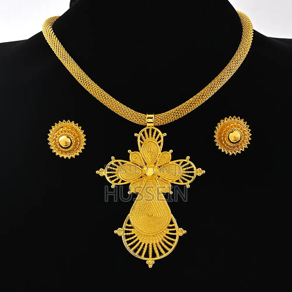 Ethiopian Big Size Pendant Chokers Collar