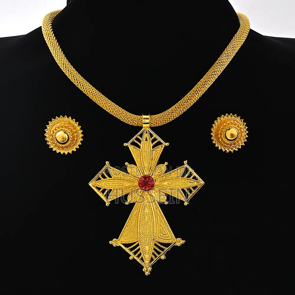 Ethiopian Big Size Pendant Chokers Collar