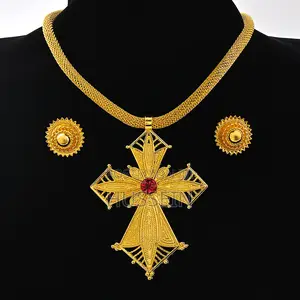 Ethiopian Big Size Pendant Chokers Collar