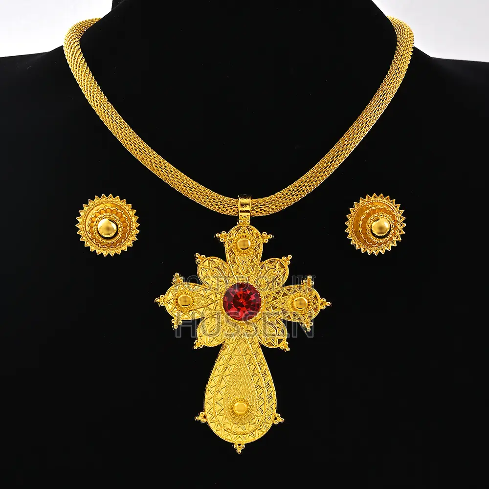 Ethiopian Big Size Pendant Chokers Collar
