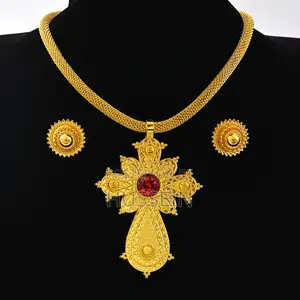 Ethiopian Big Size Pendant Chokers Collar