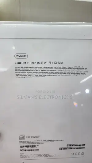 New Apple iPad Pro 11 (2024) 256 GB Black