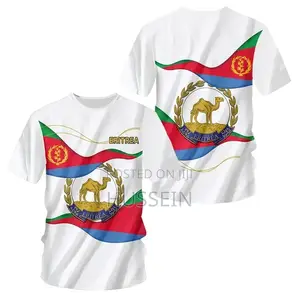 Africa Country Eritrea Flag 3D Print Lion Colorful Tshirt