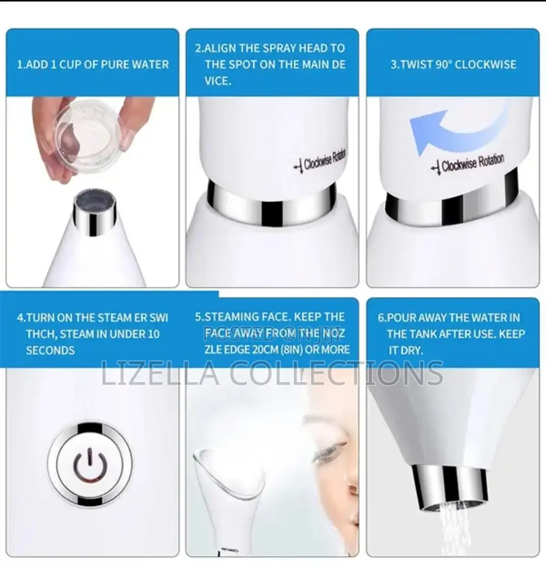Nano Ionic Facial Steamer