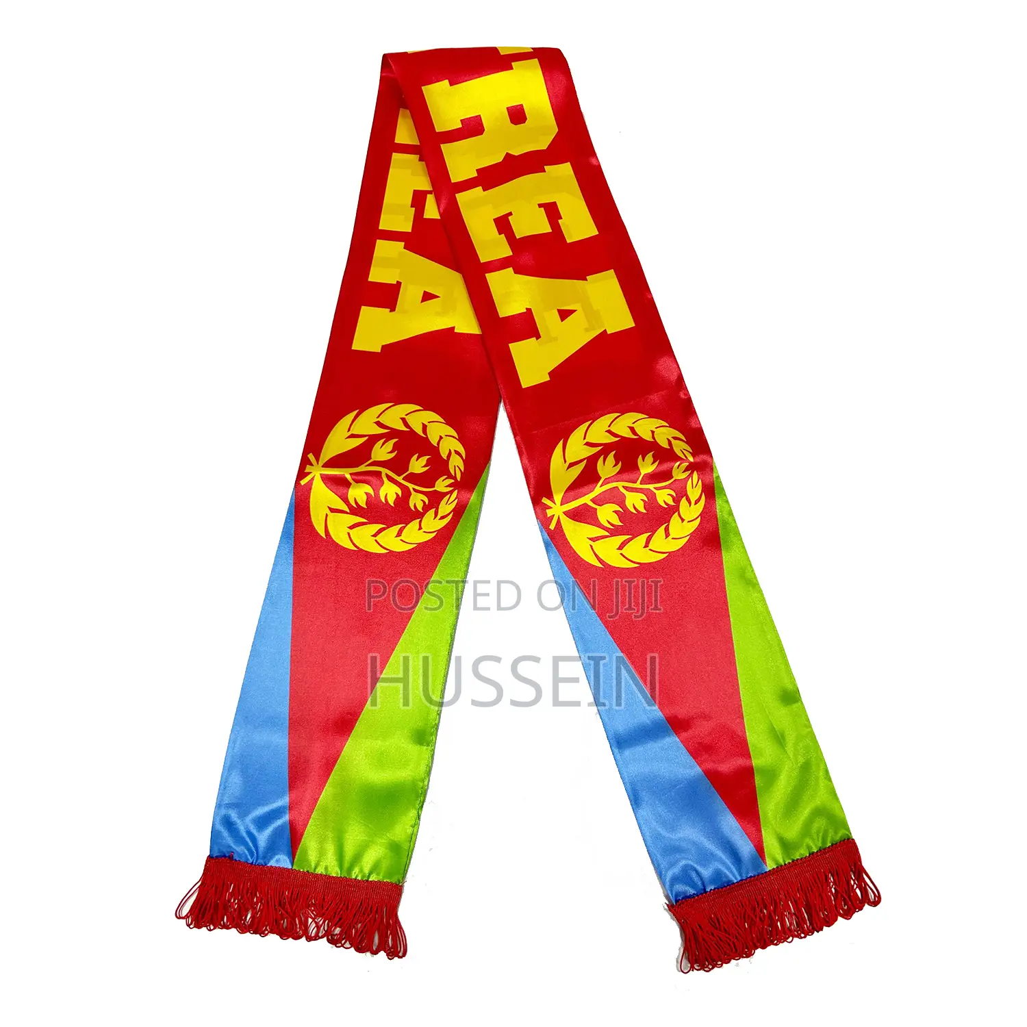 15x150cm Eritrea Flag Satin Scarf Banner