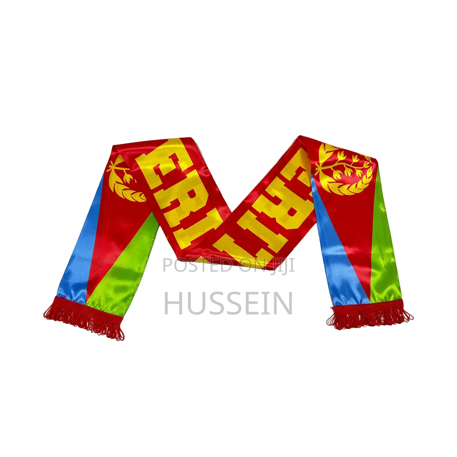 15x150cm Eritrea Flag Satin Scarf Banner