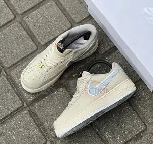 Original Nike Air Force 1 Beige Sneakers