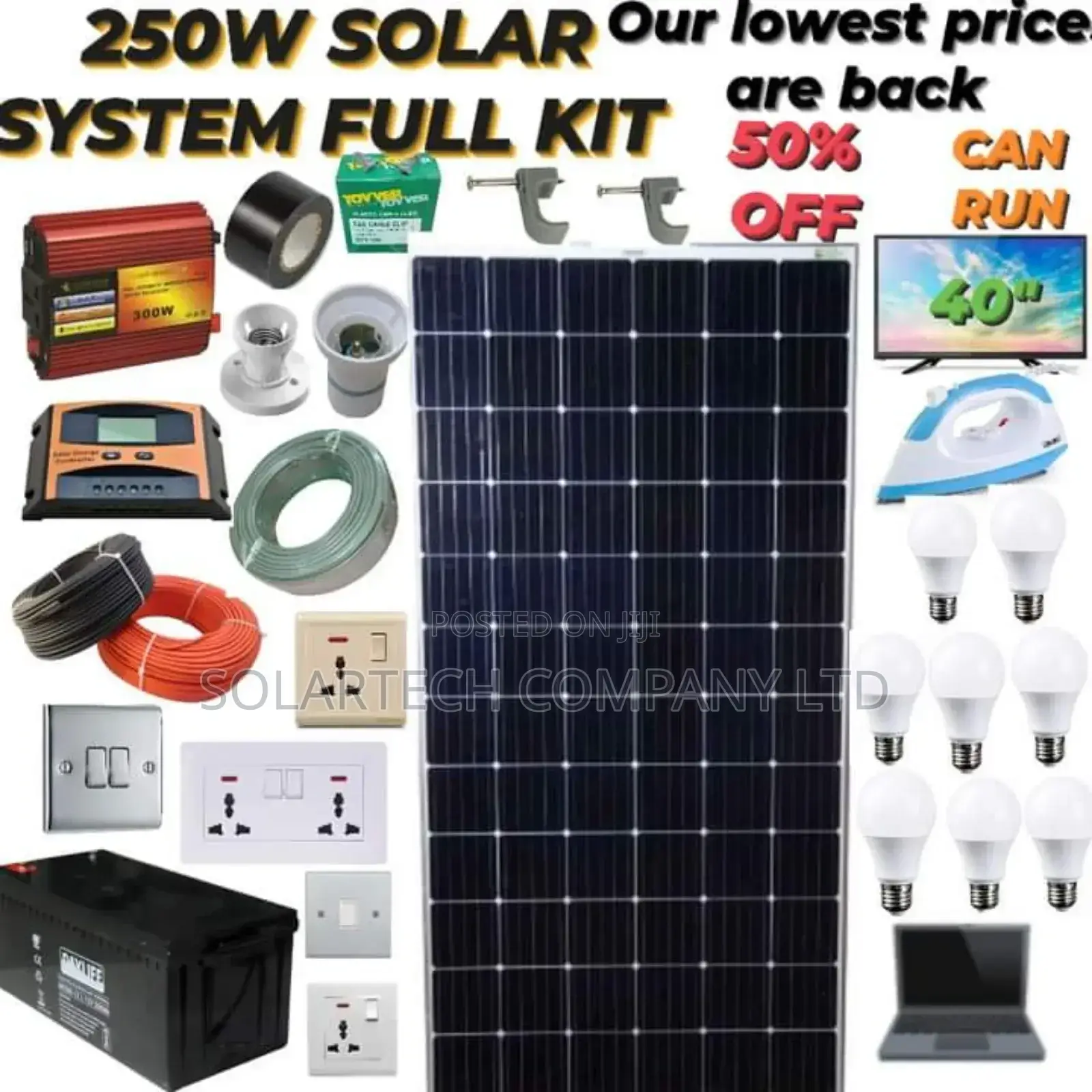 250W Complete Solar Energy System