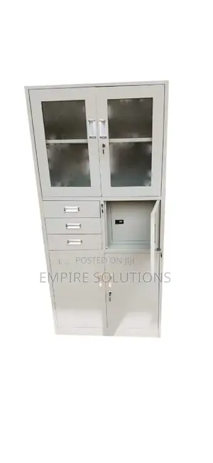 Steel Cabinet With 3 Drawers And A Safe