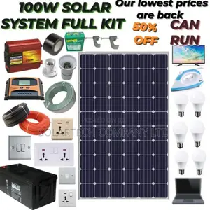100W Complete Solar System Kit PP