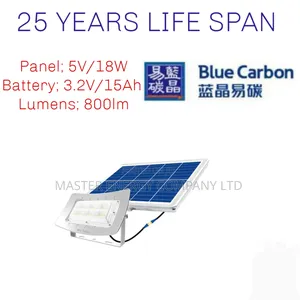 100w Blue Carbon Solar Flood Lights Radar