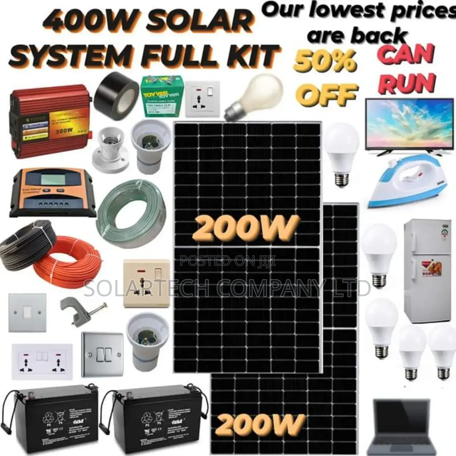 400W Complete Solar Kit Elz