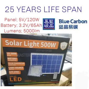 500W Blue Carbon Solar Flood Lights Wawa Oo