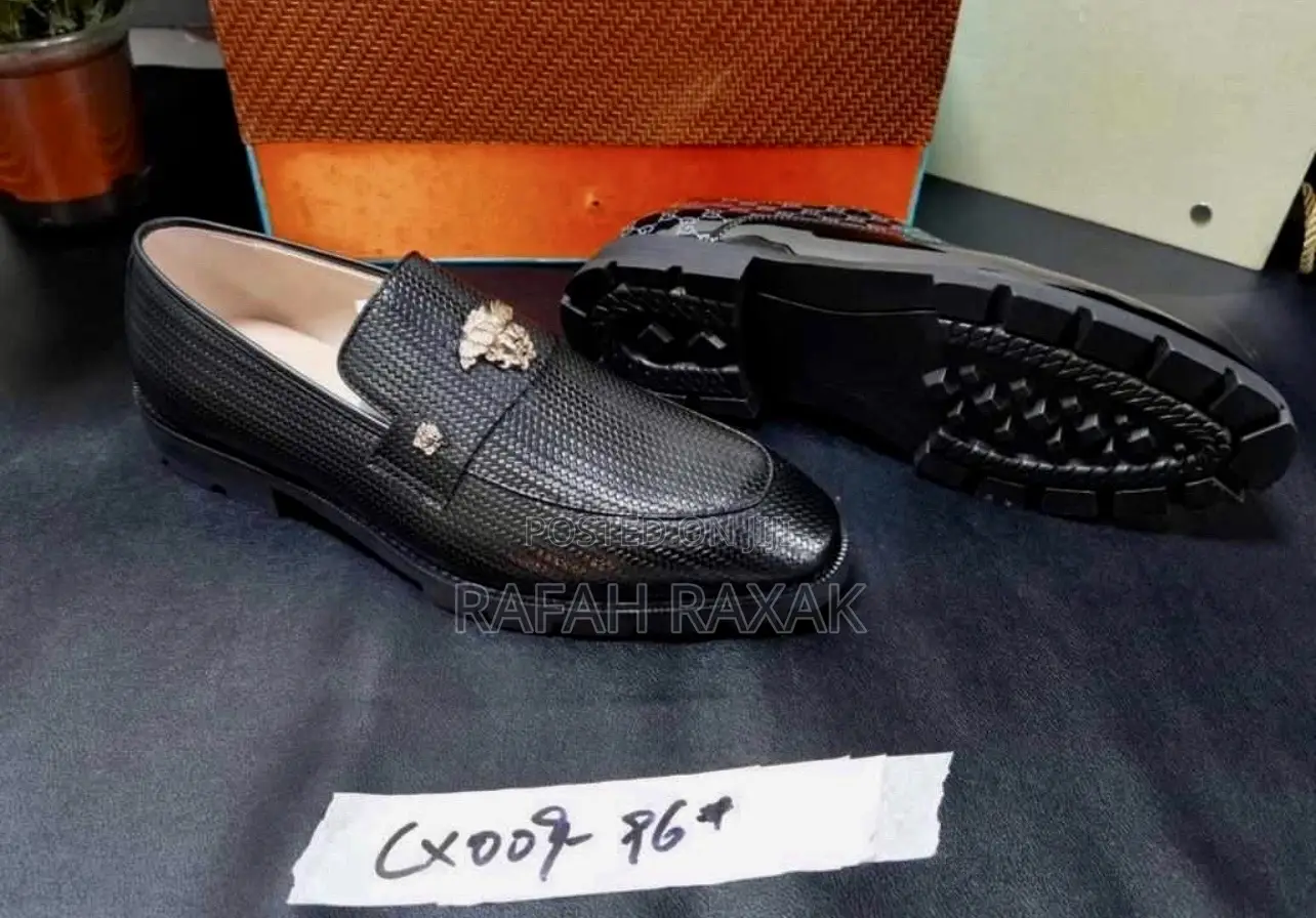 Original Versace Gentle Leather Loafers