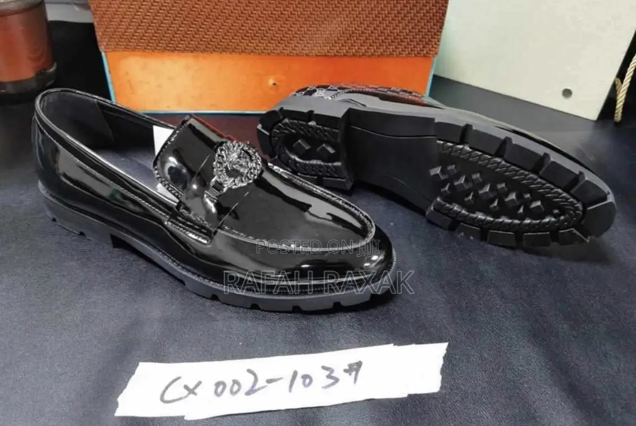Original Men’S Versace Shinny Gentle Loafers