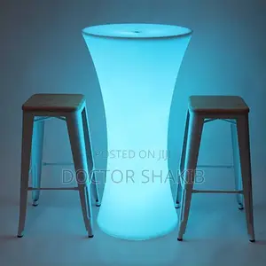 Modern White Plastic Night Club Chairs