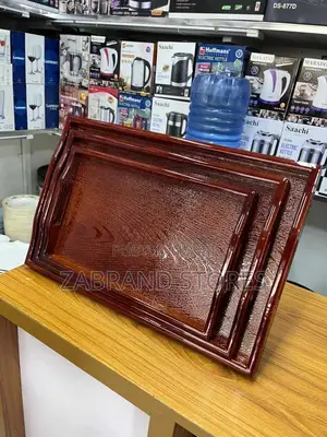 Wooden Tray Set 3pcs