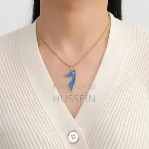 Jeshayuan Africa Great Somalia Map Flag Pendant Necklace