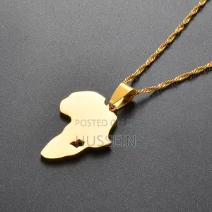Anniyo Uganda Map Pendant Necklaces