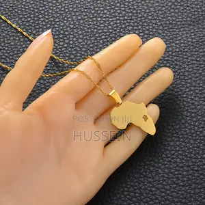 Anniyo Uganda Map Pendant Necklaces