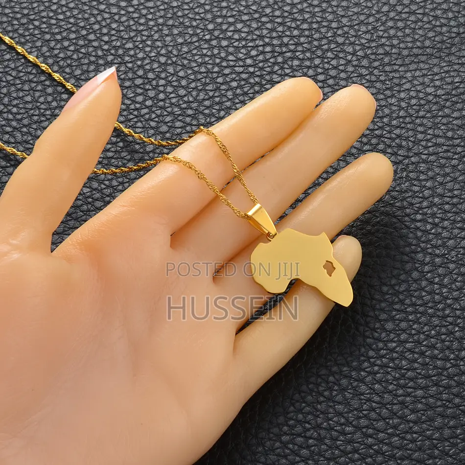 Anniyo Uganda Map Pendant Necklaces