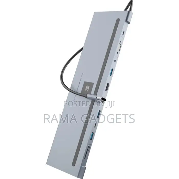 12 in 1 USB-C Hub ZT55 Ultra HD for Macbooks and Laptops
