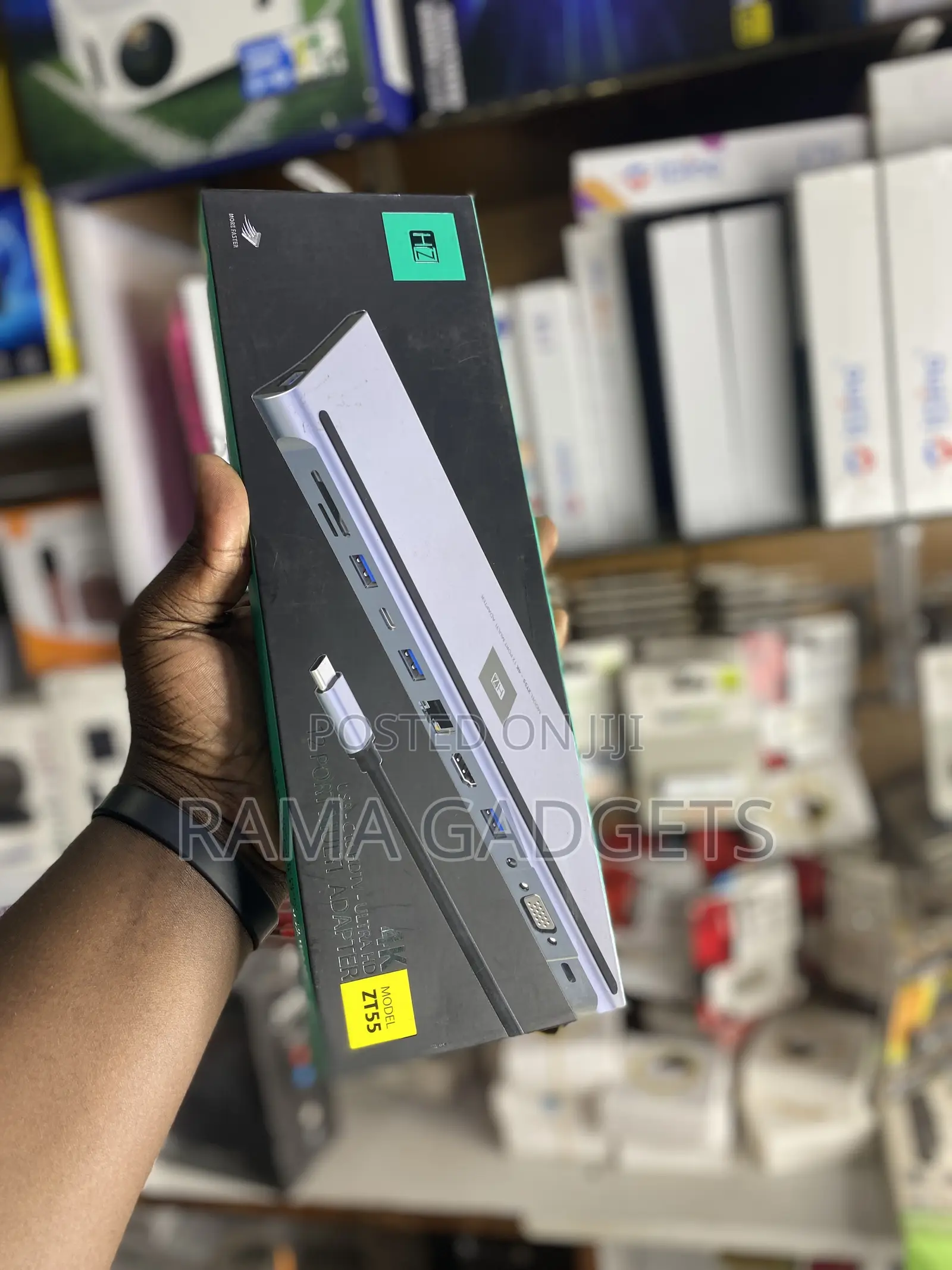 12 in 1 USB-C Hub ZT55 Ultra HD for Macbooks and Laptops