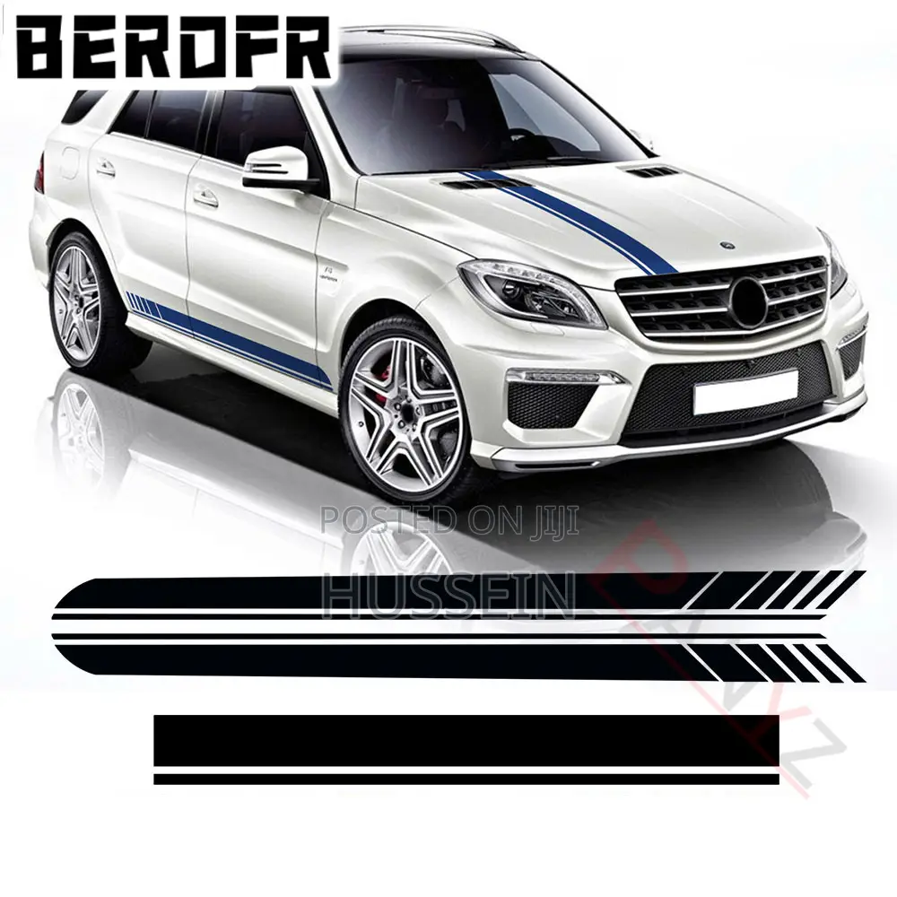 Mercedes Benz ML Class Styling Hood Cover Decal Side Stripes