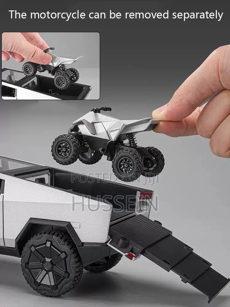Tesla Pickup Model Alloy Car Simulation Toy Car